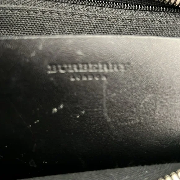 🔹 Burberry Vintage Wool and Leather Plaid Check Tote Bag - Picture 5 of 7